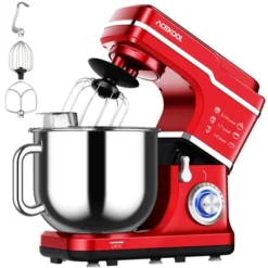 Stand Mixer, 7.5QT 660W Electric Food Mixer - 10-Speed Tilt-Head For Baking With Stainless Steel Bowl, RED -Furniture GUEST c5a39fd1 5fba 4035 baa9 fff84bef76f8