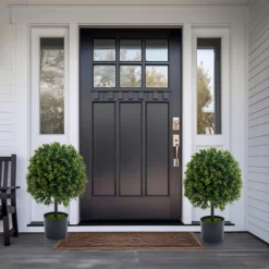 Artificial Topiary Boxwood Ball Trees 20 Inch, Fake Greenery With Fruits For Front Porch, Indoor Walkway, Set Of 2 12 Artificial Topiary Boxwood Ball Trees 20 Inch, Fake Greenery With Fruits For Front Porch, Indoor Walkway, Set Of 2 -Furniture GUEST c66180fa eae7 4875 8806 2a10ca922a8d