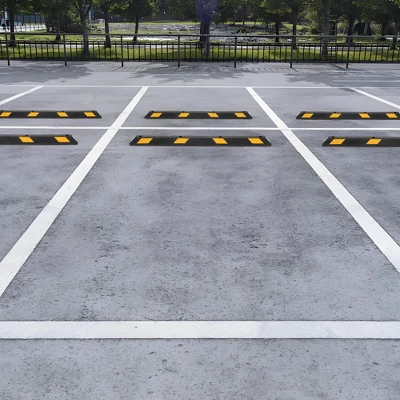 Parking Stoppers, 2 Pack 72'' Garage Wheel Stoppers - Heavy Duty Rubber Curb With Reflective Stripe, Installation Kit For Cars Trucks 5 Parking Stoppers, 2 Pack 72'' Garage Wheel Stoppers - Heavy Duty Rubber Curb With Reflective Stripe, Installation Kit For Cars Trucks - Image 3