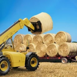 Hay Spear, Bale Spear - 49'' Heavy Duty 4500 Lbs Capacity, Quick Attach With Hex Nut & Sleeve For Tractors, Loaders -Furniture GUEST c8a636c2 b4d4 4a87 815f eb49244d8326