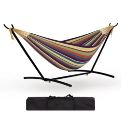 Instant-Setup 2-Person Hammock With Reinforced Steel Frame – Portable Outdoor Lounger For Garden, Camping&Beach(450lb Capacity + Quick-Fold Carry Bag -Furniture GUEST c8dfa1b9 4b10 4ebf 9115 ab29e74994ab