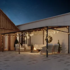 Outdoor Metal Reclining Gazebo Hardtop Reclining Pergola For Patios, Decks, Porches, Lawns And Backyards Wall Mounted Reclining Metal Awning -Furniture GUEST c9a1a916 2cfc 4a8c 9b4d aa7f7ad8767c