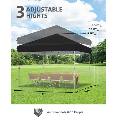 Pop Up Canopy Tent Outdoor Canopy With No Removable Sidewall One-Person Set Up Heavy Duty Commercial Instant Tent Shelter 6 Pop Up Canopy Tent Outdoor Canopy With No Removable Sidewall One-Person Set Up Heavy Duty Commercial Instant Tent Shelter - Image 4