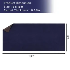 6FT X 18FT Boat Flooring Carpet, Marine Outdoor Rug, Indoor/Outdoor Mat For Patio Deck, TPR Non-Slip, Black, Waterproof, Ideal For Camping 11 6FT X 18FT Boat Flooring Carpet, Marine Outdoor Rug, Indoor/Outdoor Mat For Patio Deck, TPR Non-Slip, Black, Waterproof, Ideal For Camping -Furniture GUEST c9e71572 0675 4e04 b2f7 2c9139abeae4