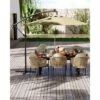 Cantilever Umbrella With Base Included, 10FT Shade For 2-6 People, Outdoor Offset Design With Rotation, Durable Fade-Resistant Canopy -Furniture GUEST cbf70f65 0253 4c51 900a 243f09876ae8