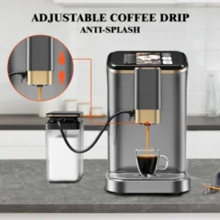 TROPOW Fully Automatic Espresso Machine, Espresso Coffee Machines With Milk Frother Steam Wand, Insulated Milk Container For Home Barista -Furniture GUEST cd31187e 9695 409e b9ed 29f9e6780aa9
