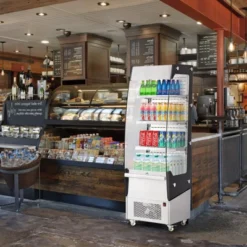 Commercial Refrigerator - 7.8 Cu.FT Open Merchandiser With Interior LED Lighting, Double-Layered Glass, 4 Wheels, 110V Floor Fridge 13 Commercial Refrigerator - 7.8 Cu.FT Open Merchandiser With Interior LED Lighting, Double-Layered Glass, 4 Wheels, 110V Floor Fridge -Furniture GUEST cdaeb847 69c4 4c55 a59a c5443f1733fb