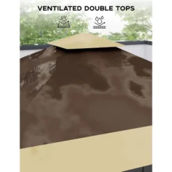 13X13 Ft Gazebo Tent Outdoor Pop Up Canopy Tent,Pop Up Gazebo,Adjustable Height Instant Gazebos,for Events, Parties, Camping -Furniture GUEST cdd2c288 be7f 4e1f a8e2 97deba634926