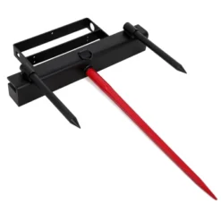 TROPOW Heavy-Duty Bale Spear Attachment (4000LB Capacity),Red/Black Quick-Attach Fork With 2x17.5" Stabilizers For Bobcat &Skid Steer Loaders -Furniture GUEST d033525e 12d7 4c8c bb32 567702fa2590