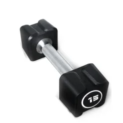 TROPOW PU Coated Hex Dumbbell Set (10KG/22LB X2) ¨C Black Non-Slip No-Roll Weights For Home Gym & Strength Training -Furniture GUEST d0dd7b50 a6f7 4318 8c72 96205342e0c3