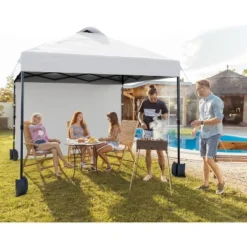 10x10 Pop Up Canopy With Sidewalls For Outdoor, Portable Outdoor Canopy With One Push Setup, Easy Set-Up Waterproof Pop Up Tent For Outdoor Party -Furniture GUEST d12a3c40 3b63 4344 bc5b 9eb90cb73870