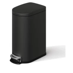 TROPOW 2.6 Gallon (10L) Slim Metal Trash Can – Step-On Bathroom/Bedroom Garbage Bin With Soft-Close Lid & Inner Bucket -Furniture GUEST d1ae0fb2 2f65 4296 a9b2 cd706e1b0ccb