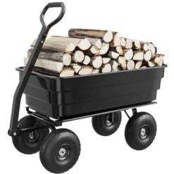 Poly Dump Cart - Heavy Duty 1200lbs Garden Cart With Quick-Release Dumping & No-Flat 13" Tires, Utility Wagon For Yard Work, Landscaping, Gardening 18 Poly Dump Cart - Heavy Duty 1200lbs Garden Cart With Quick-Release Dumping & No-Flat 13" Tires, Utility Wagon For Yard Work, Landscaping, Gardening -Furniture GUEST d1cd532c 28f9 4551 88bc f80cf6b9c5c1