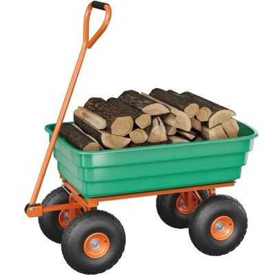 Poly Dump Cart - Heavy Duty 1200lbs Garden Cart With Quick-Release Dumping & No-Flat 13" Tires, Utility Wagon For Yard Work, Landscaping, Gardening 11 Poly Dump Cart - Heavy Duty 1200lbs Garden Cart With Quick-Release Dumping & No-Flat 13" Tires, Utility Wagon For Yard Work, Landscaping, Gardening - Image 9