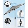 9FT Outdoor Patio Umbrella, Outdoor Table Umbrella, Market Umbrella, 6 Sturdy Ribs UV Protection Waterproof For Garden, Deck, Backyard, Pool -Furniture GUEST d2a0bedd 9701 4c1b a864 9f667d75b665