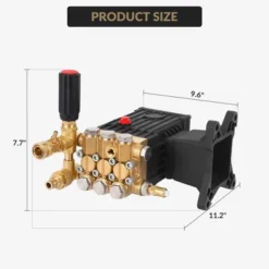 4400 PSI High-Pressure Water Pump, 4 GPM Flow Rate, 1" Shaft Horizontal Plunger Design, Universal Replacement -Furniture GUEST d3e8578e 15ba 49a3 9d10 af1f27bf3fe4