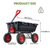 Garden Dump Cart,800lbs Heavy Duty Poly Yard Dump Garden Cart,with 10-Inch Tires,180¡ãRotating Handle,Steel Frame And Quick Release System For Garden -Furniture GUEST d41dbe74 c0ca 41c5 8292 3df4ad45d3ca