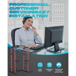 Power Rack, Squat Rack With LAT Pulldown & Low Row - 1200LBS Home Gym Cage With J-Hooks, Pull Up Bar, Weight Rack For Strength Training -Furniture GUEST d5a1b9c5 cc03 4ce5 bb40 8767ee8dd2b8