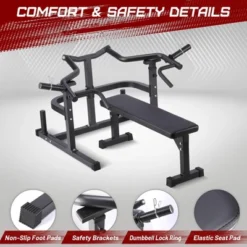 Chest Press Machine, Weight Bench Press Machine, Adjustable Flat Incline Bench With Independent Converging Arms, Multifunctional Bench Press Rack -Furniture GUEST d5cdfe88 1b01 48fc 9dd7 b84824e967f0