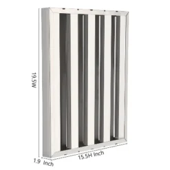Pack Of 6 Commercial Hood Filters - 19.5"x15.5" 30 Stainless Steel, 5 Grooves Kitchen Range Hood Baffle Grease Filters 12 Pack Of 6 Commercial Hood Filters - 19.5"x15.5" 30 Stainless Steel, 5 Grooves Kitchen Range Hood Baffle Grease Filters -Furniture GUEST d5e18d69 f72f 4eb0 8ded c56e9591635a
