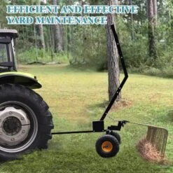 TROPOW 60-Inch Heavy Duty Garden Rake ¨C Adjustable Stainless Steel Tow-Behind Dethatcher For Yard, Farm & Grass Cleaning -Furniture GUEST d60d7659 4251 4a85 b4d4 d70aa1f66ba2