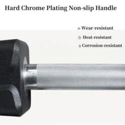 TROPOW PU Coated Hex Dumbbell Set (10KG/22LB X2) ¨C Black Non-Slip No-Roll Weights For Home Gym & Strength Training -Furniture GUEST d8325ba5 a777 4626 af91 e7e540c4be65