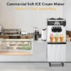 Commercial Ice Cream Machine - 3 Flavor Soft Serve Maker With LED Display, 7.9Gal/Hour Output, Auto Cleaning System For Shops, Restaurants & Home Use -Furniture GUEST d8fa4e20 a5a1 471b b1a2 a2d6500ac8e2