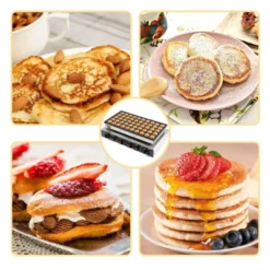 50 PCS Mini Pancakes Maker Machine,110V Mini Dutch Pancake Maker,1800W Commercial Electric Nonstick Waffle Maker Machine For Home And Restaurants -Furniture GUEST da0ec453 e0a0 4edf 9b31 2ae40b218fd9