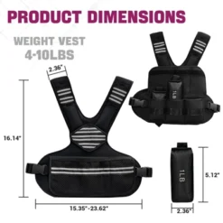 Adjustable Weighted Vest Women, 4-10 Lb Weight Vest With Ironsand Weights And DIY Zone For Walking, Jogging And Strength Training -Furniture GUEST dac3c8ae 23cc 4889 82ca 18cf2bee4c8e