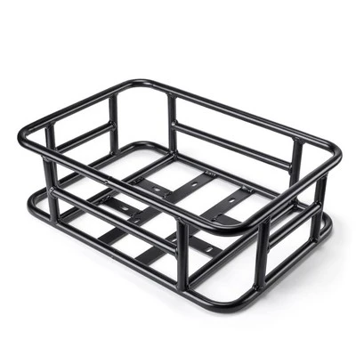 Rear Bicycle Basket, Rear Wheel Basket With Cargo Net And Liner, School Bag Rear Excellent Made Of Aluminium 3 Rear Bicycle Basket, Rear Wheel Basket With Cargo Net And Liner, School Bag Rear Excellent Made Of Aluminium