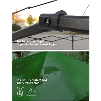 10x10 Pop Up Canopy Tent Outdoor Canopy With Removable Sidewalls Heavy Duty Commercial Instant Tent Shelter (1-Sidewall) 8 10x10 Pop Up Canopy Tent Outdoor Canopy With Removable Sidewalls Heavy Duty Commercial Instant Tent Shelter (1-Sidewall) - Image 6