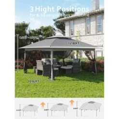 13 X 13 Pop Up Gazebo With Mosquito Netting,Outdoor Patio Gazebo,Outdoor Canopy Tent With Mosquito Netting,Backyard Tent -Furniture GUEST dc689402 945b 4ba1 a1fb b361c2773ed9