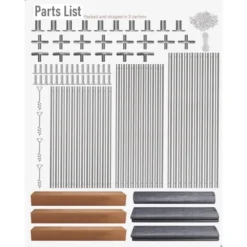 Industrial Carport Shelter - 13x25 Ft Heavy-Duty Steel Frame With PE Cover, 360¡ã Convertible For Vehicles & Events, Silver Gray -Furniture GUEST dca69965 5a50 42f4 a04c af427143beb1