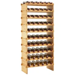 TROPOW Stackable Wine Rack, 4 Tier Wooden Wine Storage Rack, Bamboo Wine Display Shelves, Wobble-Free Wine Holder Freestanding Floor Wine 19 TROPOW Stackable Wine Rack, 4 Tier Wooden Wine Storage Rack, Bamboo Wine Display Shelves, Wobble-Free Wine Holder Freestanding Floor Wine -Furniture GUEST dd01e2b9 7aa2 4ace 873a 9765e442e79d
