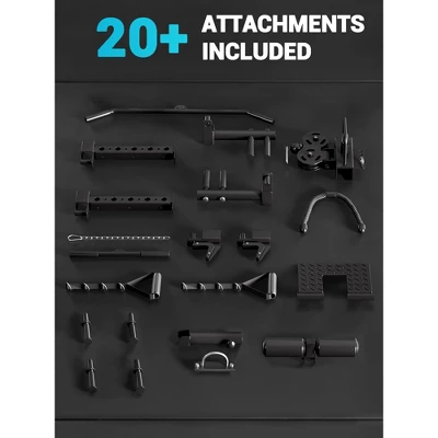 Home Gym, Power Cage 2200LBS All-in-One - Smith Bar, Dual Pulley System, LAT Pull-Down, Cable Station Strength Training Equipment 8 Home Gym, Power Cage 2200LBS All-in-One - Smith Bar, Dual Pulley System, LAT Pull-Down, Cable Station Strength Training Equipment - Image 6