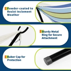 Instant-Setup 2-Person Hammock With Reinforced Steel Frame – Portable Outdoor Lounger For Garden, Camping&Beach(450lb Capacity + Quick-Fold Carry Bag -Furniture GUEST de7de64a 4137 4c18 aa7c edacbbb820ee