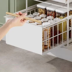 TROPOW 2-Tier Stainless Steel Pull Out Cabinet Organizer,Heavy Duty Chrome Plated Wire Basket With Shelf Liner For Pantry Storage Under Sink 11 TROPOW 2-Tier Stainless Steel Pull Out Cabinet Organizer,Heavy Duty Chrome Plated Wire Basket With Shelf Liner For Pantry Storage Under Sink -Furniture GUEST dee46755 7579 4e57 b335 2ac7102fac06