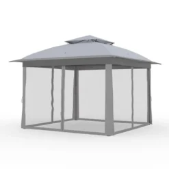 11x11 Pop Up Instant Gazebo Tent For Backyard, Pop Up Gazebo With Mosquito Netting, Outdoor Canopy Gazebos Waterproof With Portable Carrying Bag -Furniture GUEST df7c8021 5046 4078 90e3 47c4c21696f9