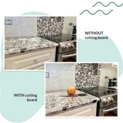 Acrylic Cutting Boards For Kitchen Counter 18 X 16in Clear Cutting Board With Lip Multi-Functional Transparent Chopping Board -Furniture GUEST e05c0dd5 4afe 465c bc93 b8633edd6404