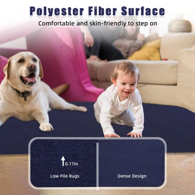 6FT X 18FT Boat Flooring Carpet, Marine Outdoor Rug, Indoor/Outdoor Mat For Patio Deck, TPR Non-Slip, Black, Waterproof, Ideal For Camping 4 6FT X 18FT Boat Flooring Carpet, Marine Outdoor Rug, Indoor/Outdoor Mat For Patio Deck, TPR Non-Slip, Black, Waterproof, Ideal For Camping - Image 2