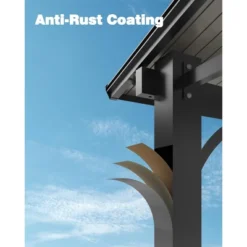 Outdoor Metal Reclining Gazebo Hardtop Reclining Pergola For Patios, Decks, Porches, Lawns And Backyards Wall Mounted Reclining Metal Awning -Furniture GUEST e1f94aac bacd 496d 83a5 69ab39696159