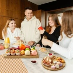 3 Pack Bamboo Charcuterie Boards Set, Large Bamboo Cheese Board Set With Deep Juicy Groove For Kitchen, Chopping Board Set For Entertaining