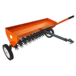 40-Inch Tow Behind Spike Aerator With Galvanized Steel Tines, Soil Penetrator With Extra-Wide Tow Bar With Adjustable Handle For Farm -Furniture GUEST e2cf228b a3cb 4253 baee 3730321b3144