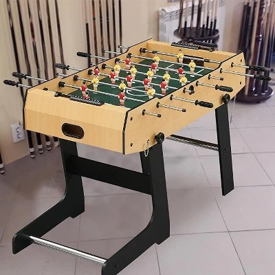 Folding Foosball Table For Home, Game Room, Football/Soccer Game Table For Adults, Arcade Soccer Table Game 3 Folding Foosball Table For Home, Game Room, Football/Soccer Game Table For Adults, Arcade Soccer Table Game