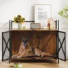41 Inch Dog Crate Furniture, Heavy Duty Decorative Dog Cage With Lockable 360° Wheels,Double Door Dog Kennel End Table For For Small Medium Large Dog -Furniture GUEST e762714b b57f 4f37 9a29 0b66451e4558