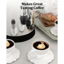 120 Cups Commercial Coffee Maker, Quick Brewing Stainless Steel Large Coffee Urn -Furniture GUEST e8ffe2a4 0297 4442 849a e6051bb17a3f