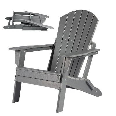 Folding Adirondack Chair, Oversized HDPE Adirondack Chairs With Weather Resistant, Outdoor Fire Pit Chair 10 Folding Adirondack Chair, Oversized HDPE Adirondack Chairs With Weather Resistant, Outdoor Fire Pit Chair - Image 8