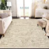 10x13 Washable Rug Large Area Rug For Living Room Soft Non-Slip Backing Stain Resistant & Low Pile Vintage Floral Floor Carpet -Furniture GUEST ea99eda5 c217 4193 9696 3078b89fdab9