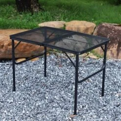 35"x24" Aluminum Folding Camping Table，Portable Table With Adjustable Height(16"–25"), Light-Weight For Indoor/Outdoor, Beach, Picnics, And RV Trips -Furniture GUEST eb0a50f6 347a 4f78 ac7c d45991aca06b