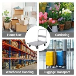 Hand Truck, Heavy Duty Moving Platform With 36x24 Inch A3 Steel Platform - 2000 Lbs Capacity For Easy Transport -Furniture GUEST ebdb3420 2c72 49c5 bcc6 98d14d95a66f